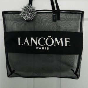 LANCOME Paris black mesh Tote Bag